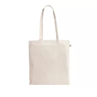   Sacosa de cumparaturi, Everestus, 2601E13592, 380x420 mm, Bumbac, Poliester, Natur deschis