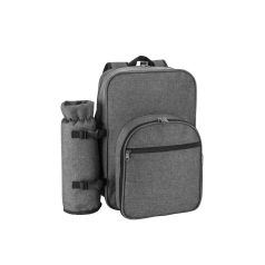   Rucsac picnic pentru 2 persoane, 2502E15007, Everestus, 280 x 390 x 200 mm, Poliester, Gri inchis