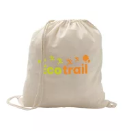 Drawstring bag, 100% cotton, no colour