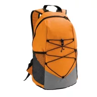   Rucsac sport casual cu buzunare laterale din plasa, 250x420x180 mm, Everestus, 20SEP1188, Poliester 600D, Portocaliu