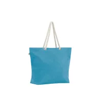   Geanta de plaja, Everestus, 2601E13347, 550x390x150 mm, Bumbac, Poliester, Albastru deschis