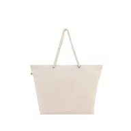   Geanta de plaja, Everestus, 2601E13348, 550x390x150 mm, Bumbac, Poliester, Natur deschis
