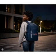   Rucsac laptop, Everestus, 2610E17494, 16 inch, 310x410x140 mm, Poliuretan, Albastru