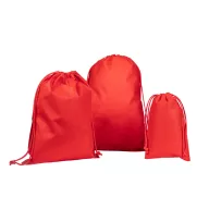   Saculet rucsac cu snur, Everestus, 2610E17918, 300x450 mm, Material netesut, Rosu