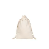   Saculet rucsac cu snur, Everestus, 2610E17931, 140x220 mm, Bumbac, Natur deschis