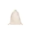 Saculet rucsac cu snur, Everestus, 2610E17931, 140x220 mm, Bumbac, Natur deschis