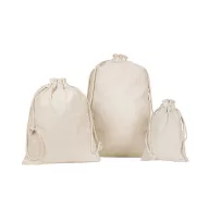   Saculet rucsac cu snur, Everestus, 2610E17929, 300x470 mm, Bumbac, Natur deschis