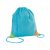 Drawstring bag, Non-woven: 80 g/m², Light blue