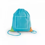 Drawstring bag, Non-woven: 80 g/m², Light blue
