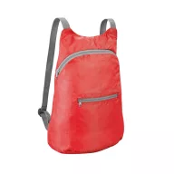   Rucsac pliabil cu buzunar frontal, 295x415x110 mm, Everestus, 20SEP1201, Ripstop 210D, Rosu