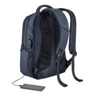   Rucsac laptop 17 inch cu 2 compartimente, Everestus, 20FEB0937, Nylon, Albastru