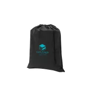   Saculet rucsac cu snur, Everestus, 2610E17910, 470x580 mm, Material netesut, Negru