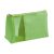 Cosmetic bag, Microfiber and mesh, Light green