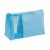 Cosmetic bag, Microfiber and mesh, Light blue