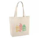 Sacosa cu buzunar interior si manere de 65 cm, Everestus, 20IAN1960, Natur, Bumbac