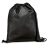 Drawstring bag, 210D, Black