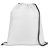 Drawstring bag, 210D, White