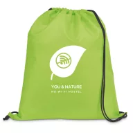 Drawstring bag, 210D, Light green