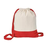   Saculet din bumbac 100% in 2 nuante, inchidere cu snur, Everestus, 8IA19046, rosu