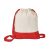 Saculet din bumbac 100% in 2 nuante, inchidere cu snur, Everestus, 8IA19046, rosu