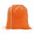 Drawstring bag, 100% cotton, Orange