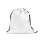 Saculet cu snur, Everestus, 2707214, Poliester, 370x410 mm, Alb