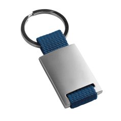   Breloc cu material textil, Everestus, KR0508, metal, albastru