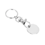   Breloc cu fisa, Everestus, 2601E13448, 80x25x2 mm, Metal, Argintiu