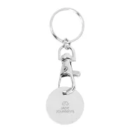   Breloc cu fisa, Everestus, 2601E13448, 80x25x2 mm, Metal, Argintiu