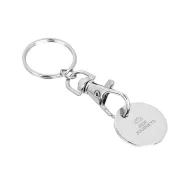   Breloc cu fisa, Everestus, 2601E13448, 80x25x2 mm, Metal, Argintiu