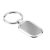 Breloc oval, Everestus, KR0525, metal, argintiu