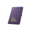 Agenda, Everestus, 2601E13331, A5, Dictando, coperta cu elastic, 143x211 mm, Poliester, Violet