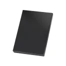 Portcard din metal si piele ecologica, Everestus, PE02, negru, 93x67x19 mm