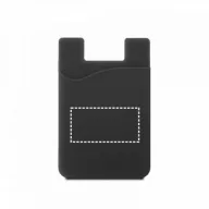   Suport portcard pentru telefon, Everestus, STT153, silicon, negru