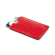   Portcard cu protectie RFID, 92x63 mm, pentru un singur card, Everestus, 20FEB0414, Aluminiu, Rosu