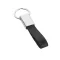 Breloc business, Everestus, KR0469, piele ecologica, metal, negru