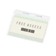   Suport ecuson, 110x90 mm, Everestus, 20SEP1267, PVC, Transparent