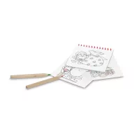   Carte de colorat, 2410E22024, Everestus, 90 x 90 mm, Carton, Rosu