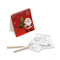   Carte de colorat, 2410E22024, Everestus, 90 x 90 mm, Carton, Rosu