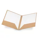 A4 folder, Cardboard: 400 g/m², Natural