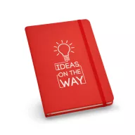 Notepad, Imitation leather, Red