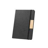   Agenda cu elastic, Everestus, 2610E18695, A5, Dictando, 146x210 mm, Hartie (carton), Textil, Bambus, Negru