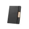 Agenda cu elastic, Everestus, 2610E18695, A5, Dictando, 146x210 mm, Hartie (carton), Textil, Bambus, Negru