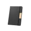 Agenda cu elastic, Everestus, 2610E18695, A5, Dictando, 146x210 mm, Hartie (carton), Textil, Bambus, Negru