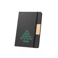   Agenda cu elastic, Everestus, 2610E18695, A5, Dictando, 146x210 mm, Hartie (carton), Textil, Bambus, Negru
