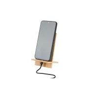   Suport de telefon pentru birou, 2502E15773, Everestus, 80 x 130 x 80 mm, Bambus, Natur