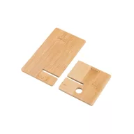   Suport de telefon pentru birou, 2502E15773, Everestus, 80 x 130 x 80 mm, Bambus, Natur