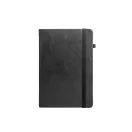 Agenda cu elastic, Everestus, 2610E18675, A5, Dictando, 145x210 mm, Poliuretan, Negru