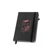   Agenda cu elastic, Everestus, 2610E18675, A5, Dictando, 145x210 mm, Poliuretan, Negru