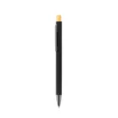 Set cadou 3 pise, Everestus, 2610E18716, A5, Dictando, Ø65x200 mm, Textil, Bambus, Hartie (carton), Negru